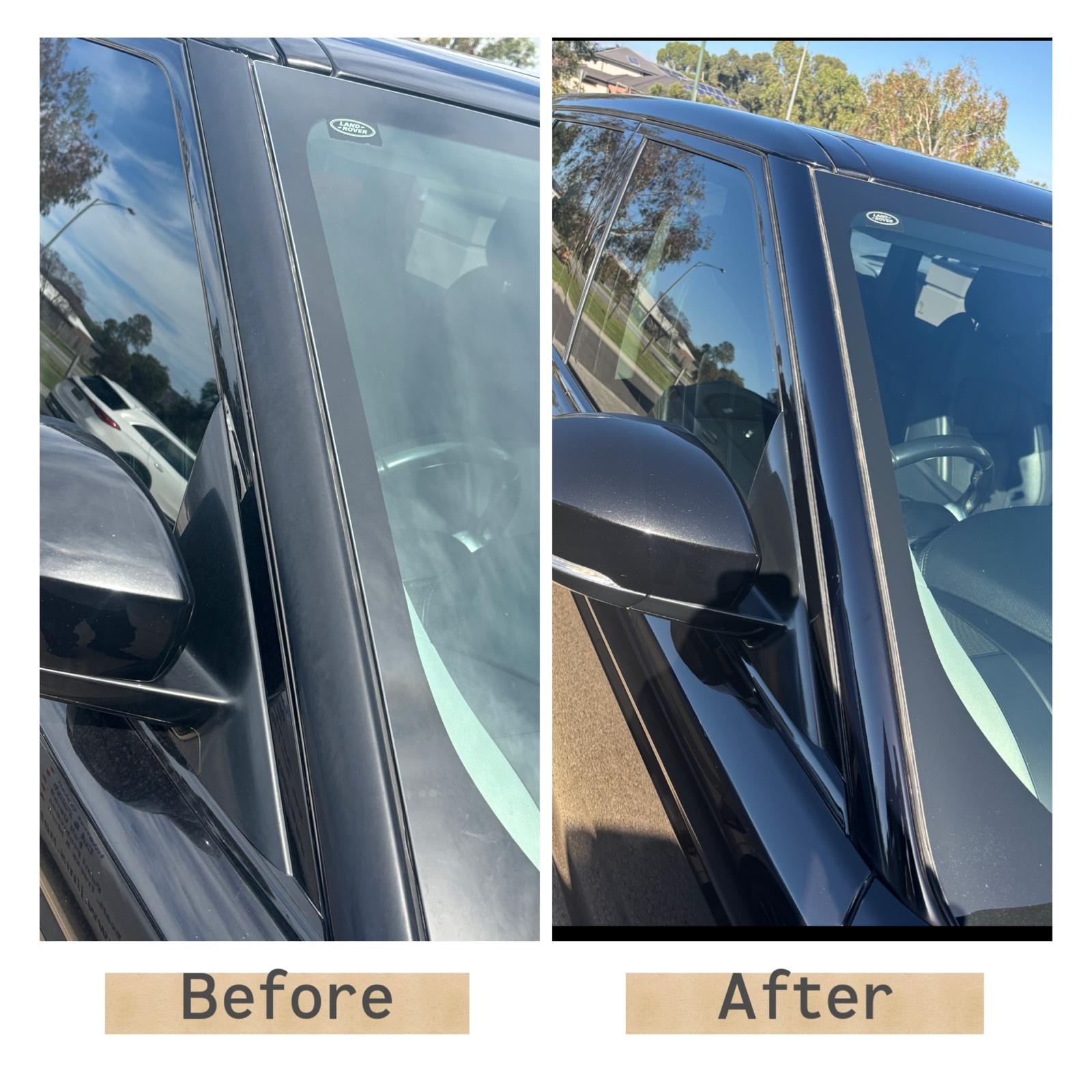 Before and after detailing result