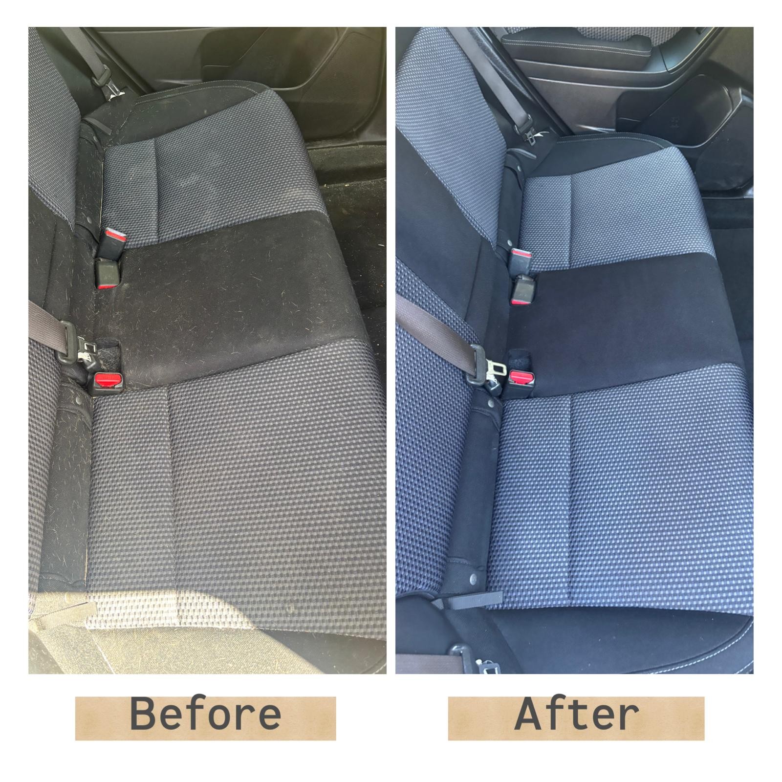 Before and after detailing result