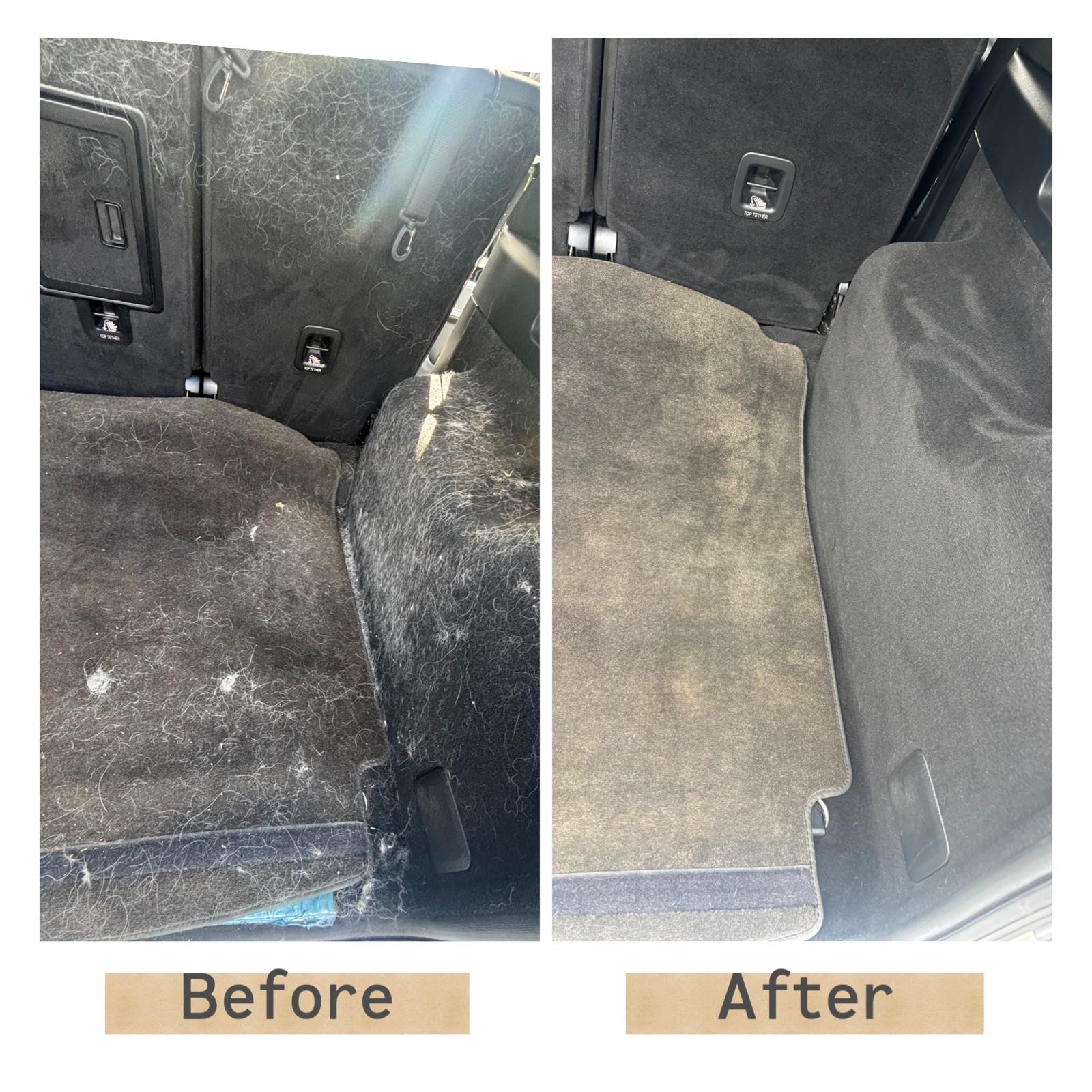 Before and after detailing result
