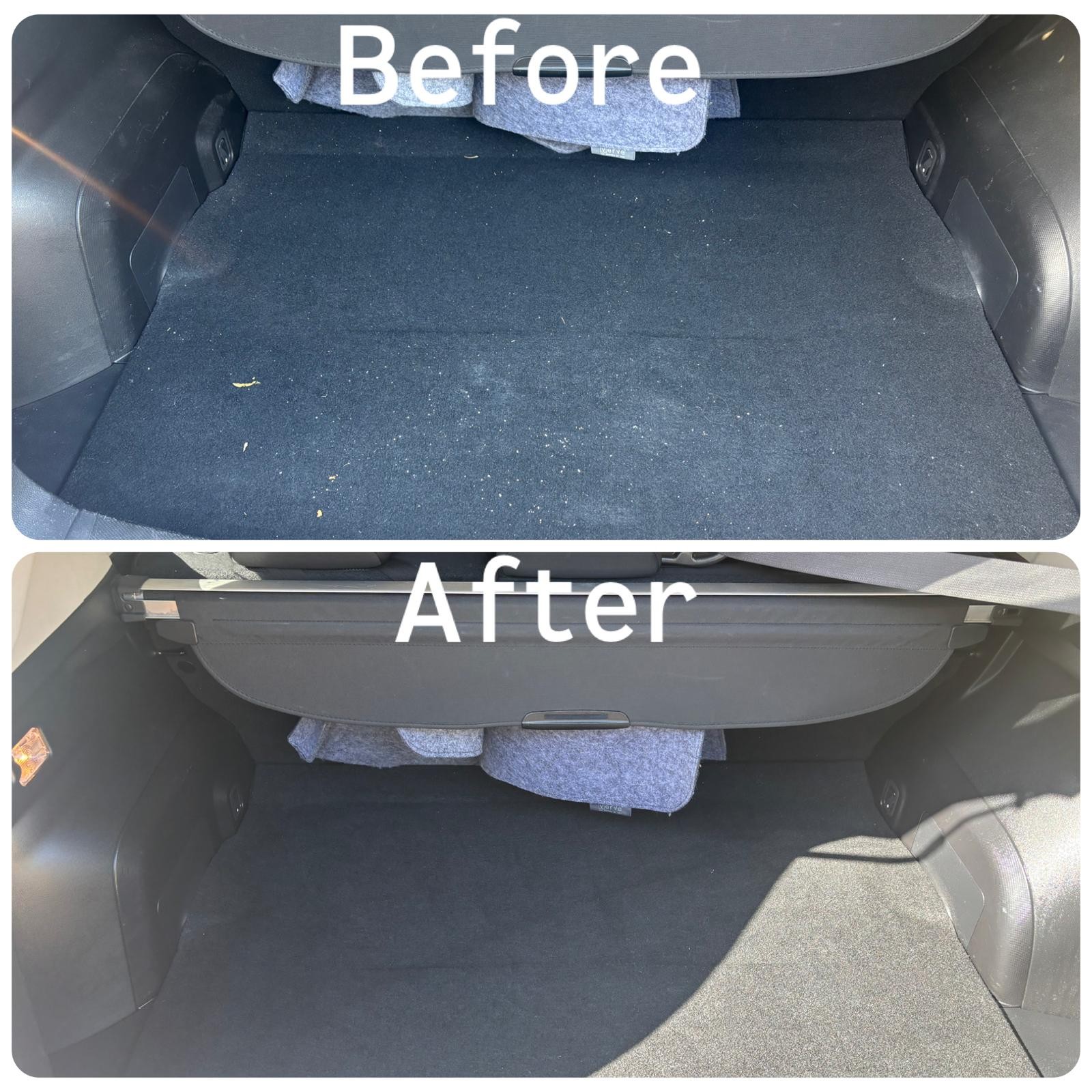 Before and after detailing result