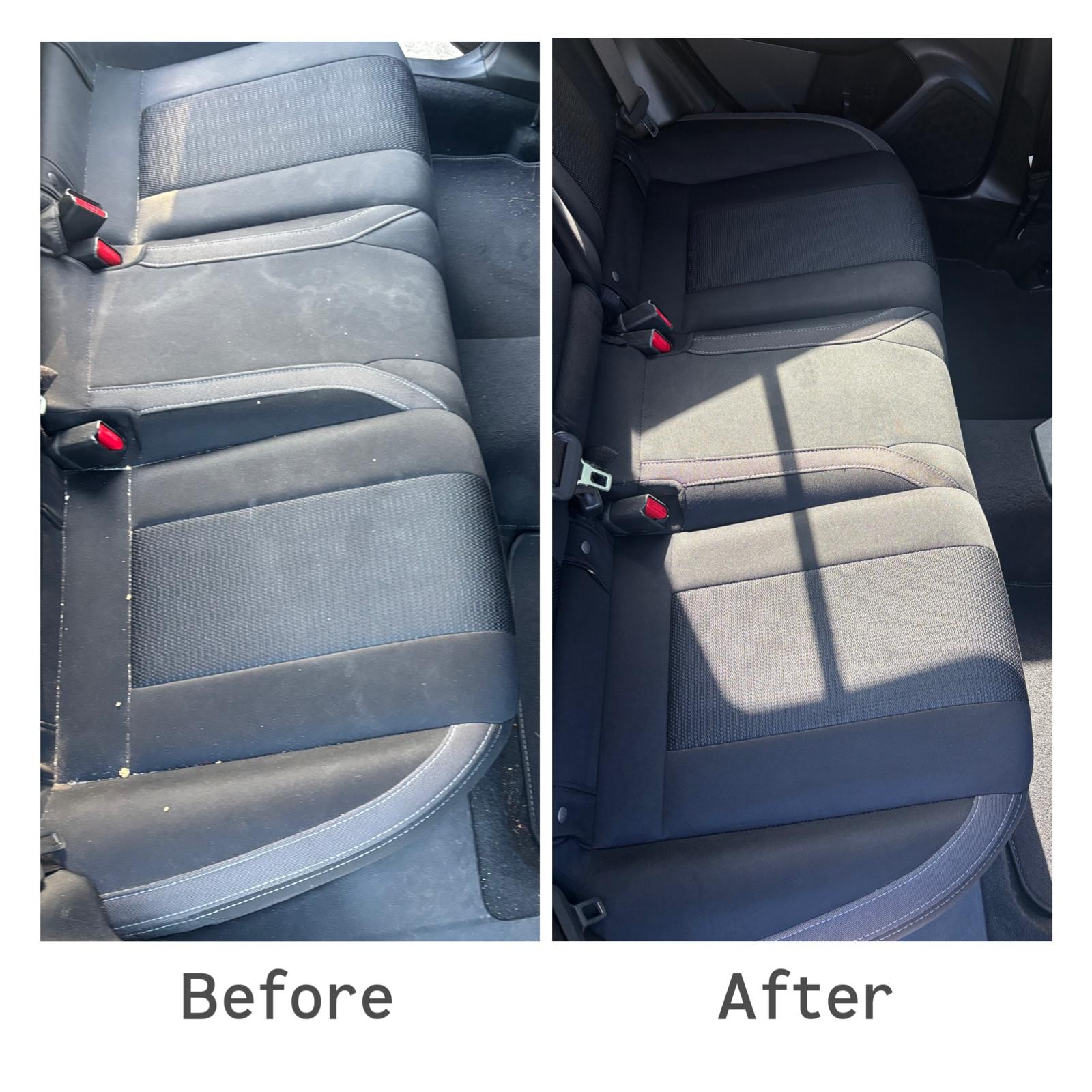 Before and after detailing result